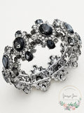Charter Club Silver-Tone Crystal Stretch Bracelet by Vanessa Jane