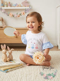 First Impressions Baby Girls Every Bunny Ruffle Top, Size 3/6 Months by Vanessa Jane