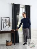 Light Filtering Back Tab Curtain Panel, 52 x 84 by Vanessa Jane