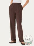 Womens Within 7-Day Knit Straight-Leg Pull-On Pants by Vanessa Jane