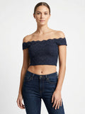Speechless Juniors Glitter Lace Top,Size 11 by Vanessa Jane