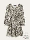 Theory Drawstring Neck Silk Mini Dress, Size Large by Vanessa Jane