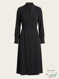 Alfani Faux-Wrap Dress, Size Large by Vanessa Jane
