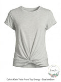 Calvin Klein Twist-Front Top Energy ,Size Medium by Vanessa Jane