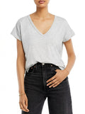 Aqua V Neck Tee, Size XS by Vanessa Jane