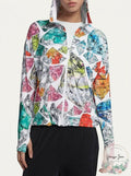Nike Womens Dry Printed Hooded Training Jacket, Size Medium by Vanessa Jane