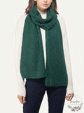 Style & Co. Womens Ribbed Metallic Scarf Green O/S by Vanessa Jane