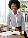 Charter Club Striped Contrast-Trim Shirt, Size 6 by Vanessa Jane