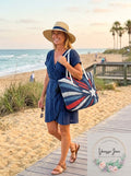 I.N.C. Beach Summer Vacation Tropical Straw Tote by Vanessa Jane