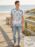 Guess Mens Spiral Tie-Dyed T-Shirt, Size XL by Vanessa Jane