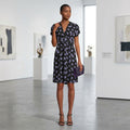 Anne Klein Women's Print Faux Wrap a-Line Dress, Size 10 by Vanessa Jane