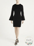 Lauren Ralph Lauren Womens Polka Dot Bell Sleeves Wear to Work Dress,Size 10 by Vanessa Jane