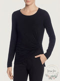 T Tahari Womens Twist Long Sleeves Blouse-Size Small by Vanessa Jane