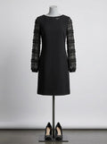 Alfani Womens Black Shimmer Shift Party Cocktail Dress, Size Small by Vanessa Jane