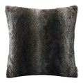 Madison Park Zuri Faux Fur Throw Pillows for Couch Bed, 20x20, Chocolate by Vanessa Jane