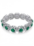 Charter Club Crystal and Stone Stretch Bracelet by Vanessa Jane
