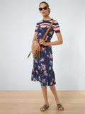 Michael Michael Kors Floral-Print Slip Dress, Size Medium by Vanessa Jane
