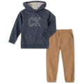 Calvin Klein Boys Marled French Terry Hoodie and Jogger Pants, Size 5 by Vanessa Jane
