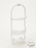 Glacier Bay Over-the-Shower Caddy in Frosted Clear by Vanessa Jane