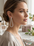 Inc Crystal Open Drop Earrings, Various Options by Vanessa Jane