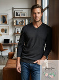 Weatherproof Vintage Mens Soft Touch V-Neck Sweater, Size Medium by Vanessa Jane