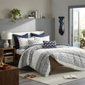 Ink Ivy Mila Cotton Printed Comforter Set With Chenille Full/Queen by Vanessa Jane
