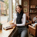 Echo Plisse Oblong Scarf by Vanessa Jane
