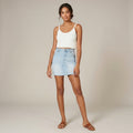 Celebrity Pink High-Rise Denim Skirt, Size 9 by Vanessa Jane