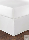 Nautica 15 in. Solid Cotton White Queen Drop Bedskirt by Vanessa Jane
