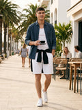 Calvin Klein Mens Flat-Front 10 In Shorts, Size 32W by Vanessa Jane