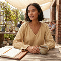 Bar Iii Pleated Bell-Sleeve Top, Medium by Vanessa Jane