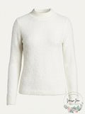 Alfani Mock-Neck Boucle Sweater, Size Large by Vanessa Jane
