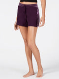 Alfani Women's Velvet-Stripe Shorts, Purple, Size Medium by Vanessa Jane