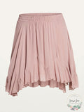 Free People Womens Pink Above the Knee Pleated Skirt, Size Small by Vanessa Jane