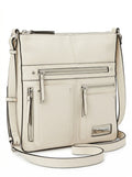 International Concepts Riverton Small Messenger Crossbody - Vanilla/Silver by Vanessa Jane