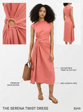 Derek Lam 10 Crosby Alba Keyhole MIDI Dress, Size 8 by Vanessa Jane