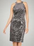 Nightway Womens Velvet Cocktail Sheath Dress, Size 10 by Vanessa Jane