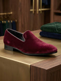 Inc Mens Trace Velvet Loafers, Mens Shoes, 8M/Red by Vanessa Jane