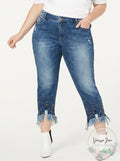 Inc Plus Size Skinny Leg Tummy Control Jean, 24W/Indigo by Vanessa Jane