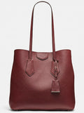 DKNY Sullivan Genuine Leather North South Tote Bag - (Red) by Vanessa Jane