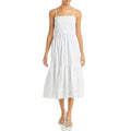 Aqua Sleeveless Smocked Eyelet Dress, Size Small by Vanessa Jane