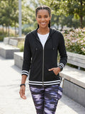 Ideology Womens Varsity Zip Hoodie ,Size XS by Vanessa Jane