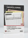 Cosco Business 3Part Carbonless Invoices Book 8.5X11-50 Sets per Book by Vanessa Jane