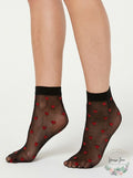 INC International Concepts 1 Pair Sheer Heart Anklet Socks,One Size by Vanessa Jane