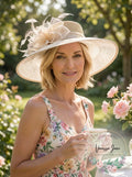 August Hat Company Sheer Wide-Brim Hat by Vanessa Jane
