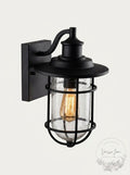 Globe 44308 Vintage Turner Wall Sconce, Natural, Black by Vanessa Jane