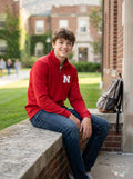 Gen2 Youth Boys Trainer 1/4 Zip Jacket, Nebraska, L/12/14 by Vanessa Jane