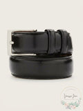 Perry Ellis Portfolio Mens Leather Belt – Black, Size 44 by Vanessa Jane