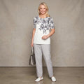 Alfred Dunner Women's Versailles Brushstroke Sweater/Blouse, Size Small by Vanessa Jane