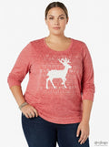 Style & Co Plus Size Reindeer Sweatshirt, Size 3X by Vanessa Jane